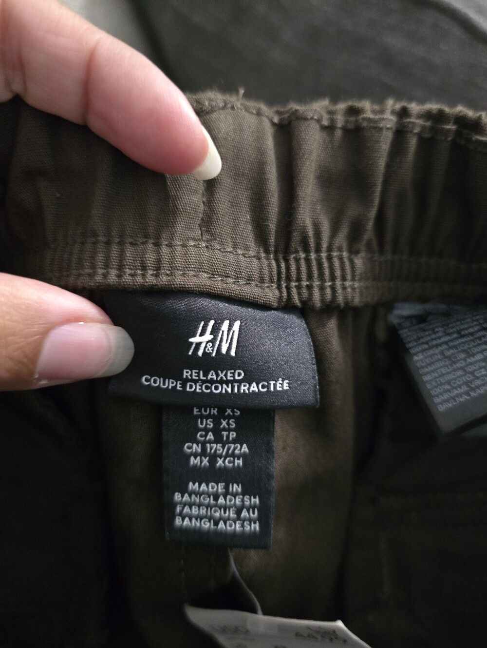 H&M Relaxed Fit Olive Pants